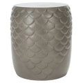 SAFAVIEH Outdoor Onerva Concrete Accent Stool - 15.75 W x 15.75 L x 18.11 H - 16Wx16Dx18H