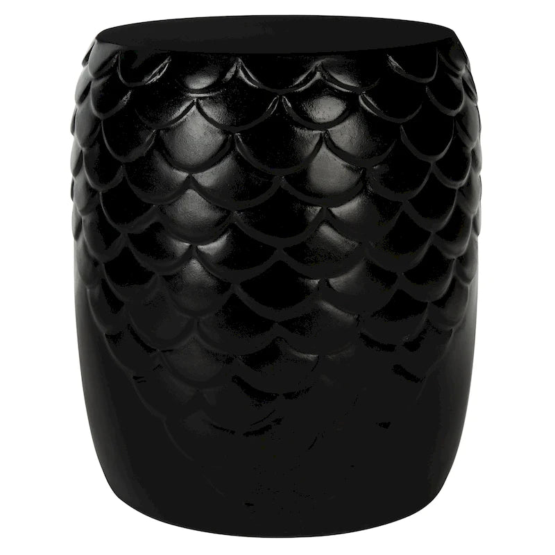 SAFAVIEH Outdoor Onerva Concrete Accent Stool - 15.75 W x 15.75 L x 18.11 H - 16Wx16Dx18H