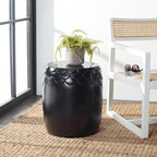 SAFAVIEH Outdoor Onerva Concrete Accent Stool - 15.75 W x 15.75 L x 18.11 H - 16Wx16Dx18H