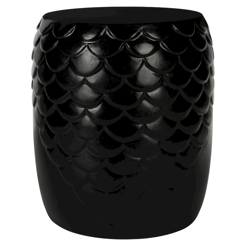 SAFAVIEH Outdoor Onerva Concrete Accent Stool - 15.75 W x 15.75 L x 18.11 H - 16Wx16Dx18H