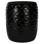 SAFAVIEH Outdoor Onerva Concrete Accent Stool - 15.75 W x 15.75 L x 18.11 H - 16Wx16Dx18H
