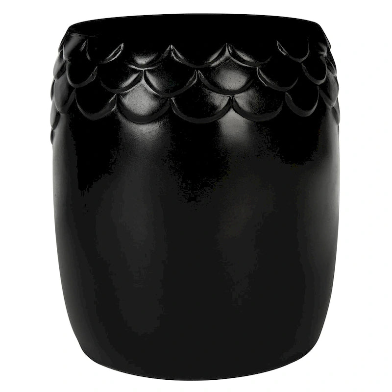 SAFAVIEH Outdoor Onerva Concrete Accent Stool - 15.75 W x 15.75 L x 18.11 H - 16Wx16Dx18H