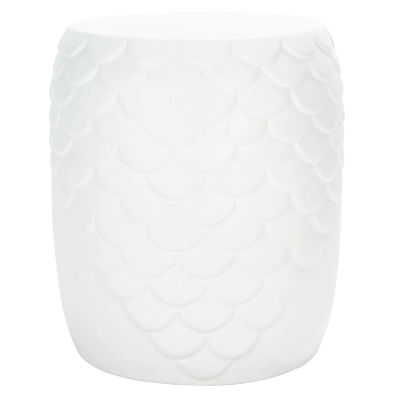 SAFAVIEH Outdoor Onerva Concrete Accent Stool - 15.75 W x 15.75 L x 18.11 H - 16Wx16Dx18H
