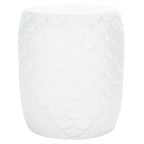 SAFAVIEH Outdoor Onerva Concrete Accent Stool - 15.75 W x 15.75 L x 18.11 H - 16Wx16Dx18H