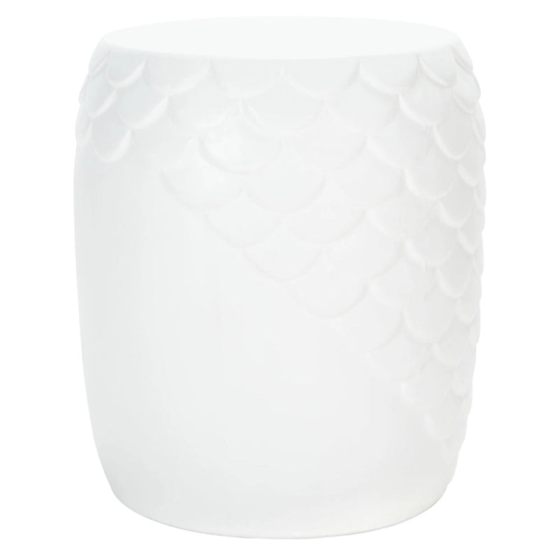 SAFAVIEH Outdoor Onerva Concrete Accent Stool - 15.75 W x 15.75 L x 18.11 H - 16Wx16Dx18H