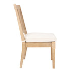 SAFAVIEH Couture Lurana Fabric/ Wood Outdoor Dining Chair (Set of 2) - 22.4 x 25.2 x 38.8 - 22Wx25Dx39H