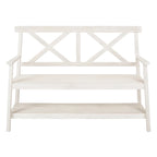 SAFAVIEH Outdoor Beatrijs Bench - 49Wx22Dx35H