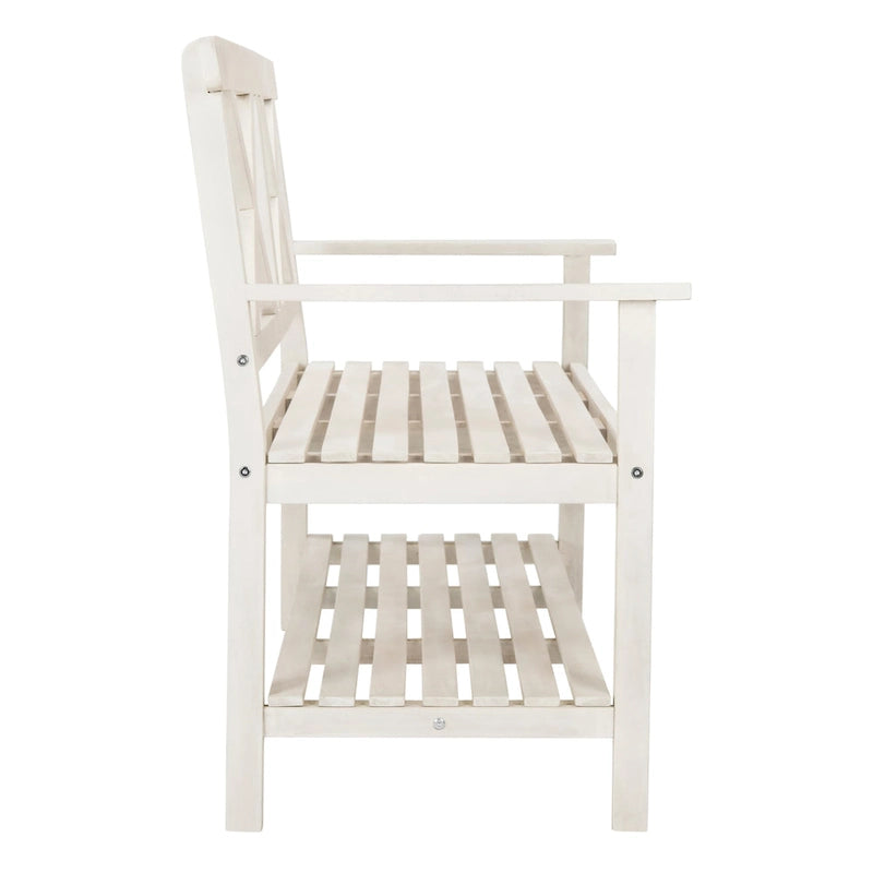 SAFAVIEH Outdoor Beatrijs Bench - 49Wx22Dx35H