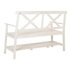 SAFAVIEH Outdoor Beatrijs Bench - 49Wx22Dx35H