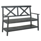 SAFAVIEH Outdoor Beatrijs Bench - 49Wx22Dx35H