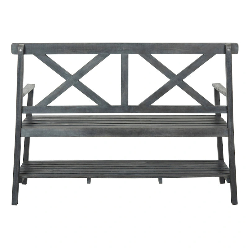 SAFAVIEH Outdoor Beatrijs Bench - 49Wx22Dx35H