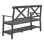 SAFAVIEH Outdoor Beatrijs Bench - 49Wx22Dx35H