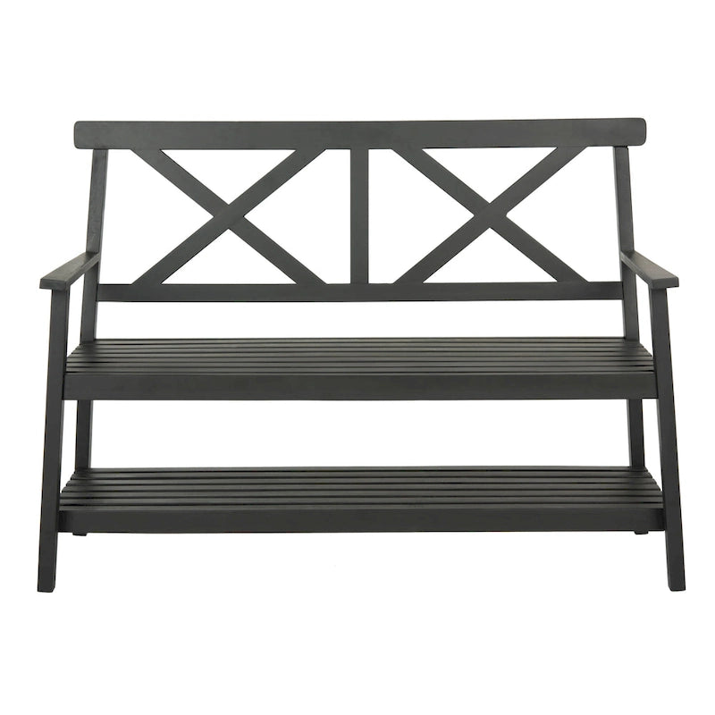 SAFAVIEH Outdoor Beatrijs Bench - 49Wx22Dx35H