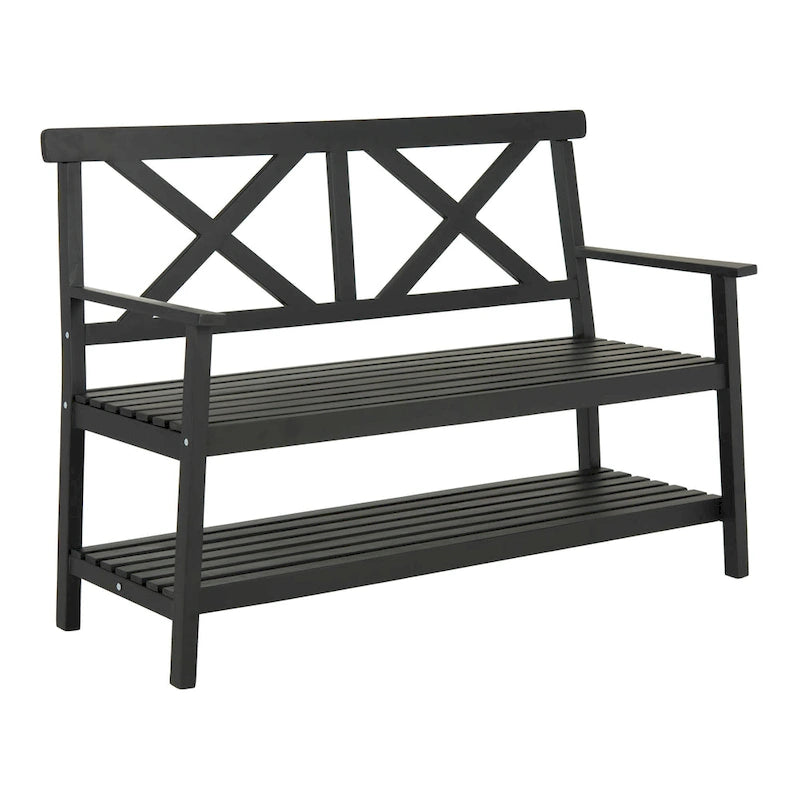 SAFAVIEH Outdoor Beatrijs Bench - 49Wx22Dx35H