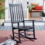 SAFAVIEH Outdoor Marilijn Acacia Wood Rocking Chair - 26W x 45D x 34H