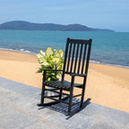 SAFAVIEH Outdoor Marilijn Acacia Wood Rocking Chair - 26W x 45D x 34H