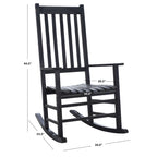 SAFAVIEH Outdoor Marilijn Acacia Wood Rocking Chair - 26W x 45D x 34H