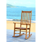 SAFAVIEH Outdoor Marilijn Acacia Wood Rocking Chair - 26W x 45D x 34H