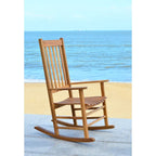 SAFAVIEH Outdoor Marilijn Acacia Wood Rocking Chair - 26W x 45D x 34H