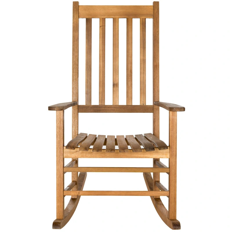 SAFAVIEH Outdoor Marilijn Acacia Wood Rocking Chair - 26W x 45D x 34H