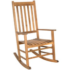 SAFAVIEH Outdoor Marilijn Acacia Wood Rocking Chair - 26W x 45D x 34H