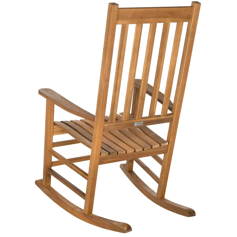 SAFAVIEH Outdoor Marilijn Acacia Wood Rocking Chair - 26W x 45D x 34H
