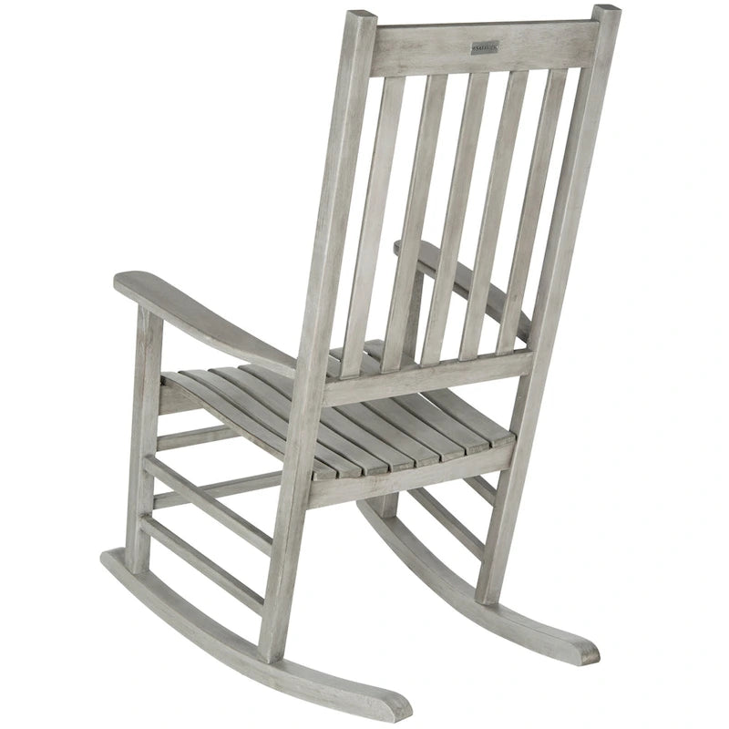 SAFAVIEH Outdoor Marilijn Acacia Wood Rocking Chair - 26W x 45D x 34H