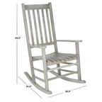 SAFAVIEH Outdoor Marilijn Acacia Wood Rocking Chair - 26W x 45D x 34H