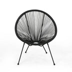 Anson Outdoor Steel/ PE Rattan Hammock Weave Chair (Set of 4) by Christopher Knight Home