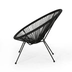 Anson Outdoor Steel/ PE Rattan Hammock Weave Chair (Set of 4) by Christopher Knight Home