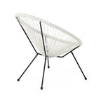 Anson Outdoor Steel/ PE Rattan Hammock Weave Chair (Set of 4) by Christopher Knight Home