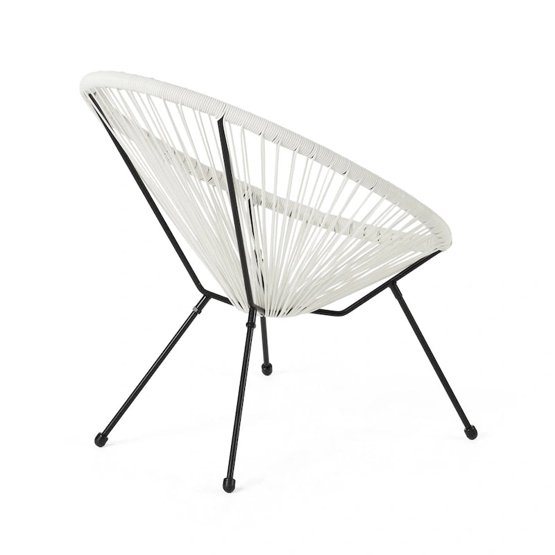Anson Outdoor Steel/ PE Rattan Hammock Weave Chair (Set of 4) by Christopher Knight Home