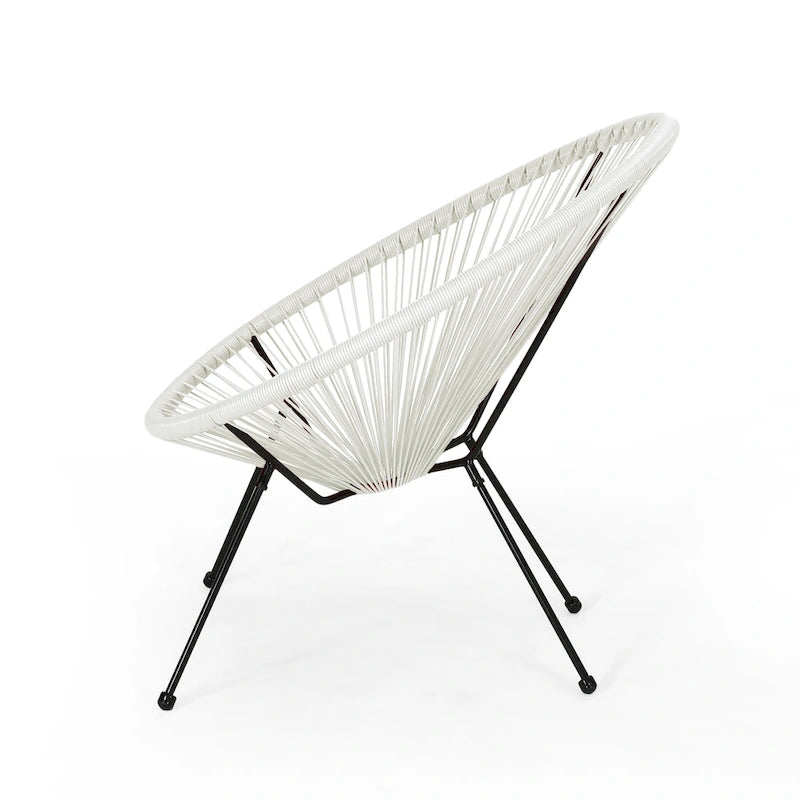 Anson Outdoor Steel/ PE Rattan Hammock Weave Chair (Set of 4) by Christopher Knight Home