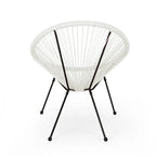 Anson Outdoor Steel/ PE Rattan Hammock Weave Chair (Set of 4) by Christopher Knight Home