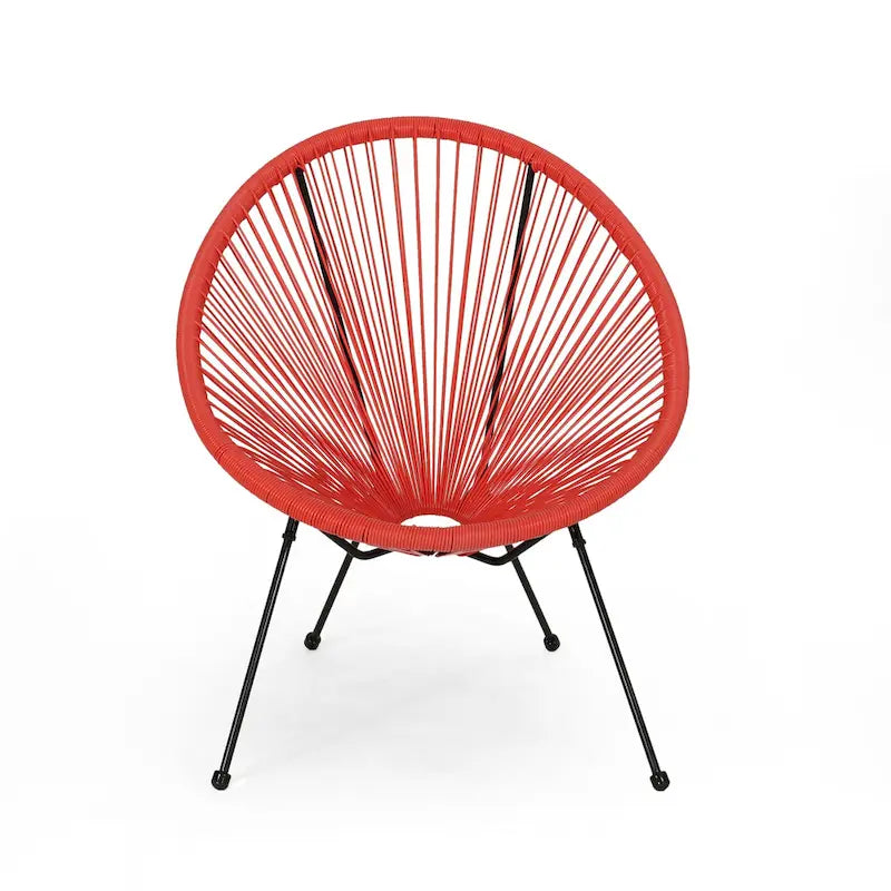 Anson Outdoor Steel/ PE Rattan Hammock Weave Chair (Set of 4) by Christopher Knight Home