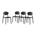Westlake Outdoor Plastic Stacking Dining Chairs (Set of 4) by Christopher Knight Home