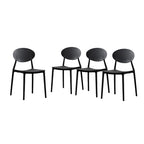 Westlake Outdoor Plastic Stacking Dining Chairs (Set of 4) by Christopher Knight Home