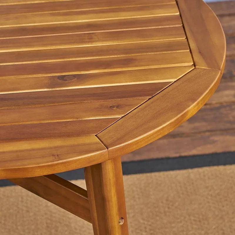 Stamford Outdoor Rustic Acacia Wood Slat Top Bar Table by Christopher Knight Home - 39.75L x 30.50W x 39.75H