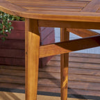 Stamford Outdoor Rustic Acacia Wood Slat Top Bar Table by Christopher Knight Home - 39.75L x 30.50W x 39.75H