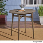 Stamford Outdoor Rustic Acacia Wood Slat Top Bar Table by Christopher Knight Home - 39.75L x 30.50W x 39.75H