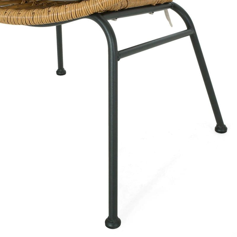 Banya Outdoor Faux Wicker Chairs (Set of 2) by Christopher Knight Home