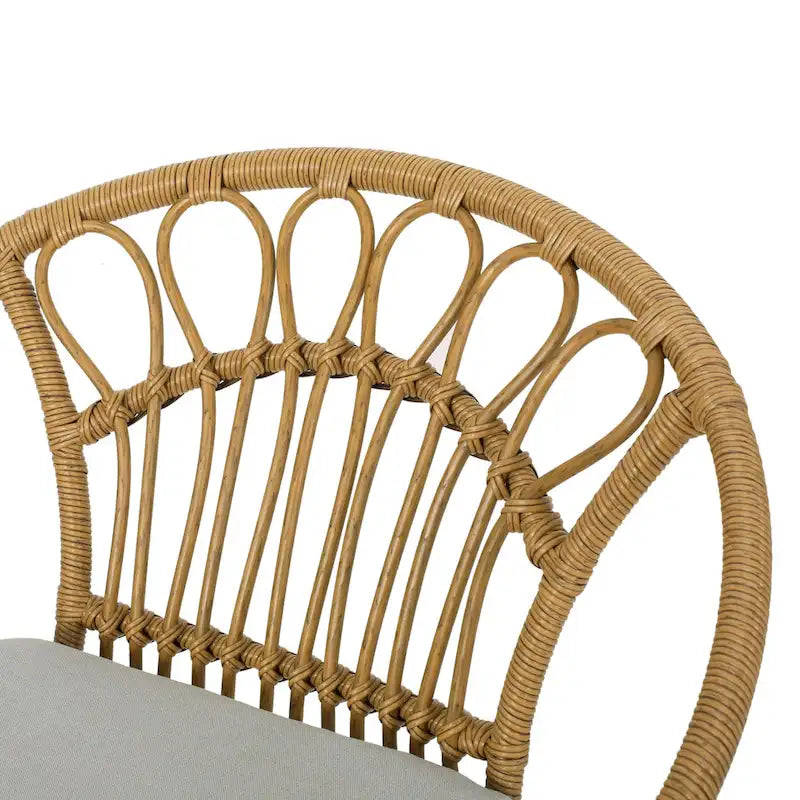 Banya Outdoor Faux Wicker Chairs (Set of 2) by Christopher Knight Home