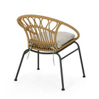 Banya Outdoor Faux Wicker Chairs (Set of 2) by Christopher Knight Home