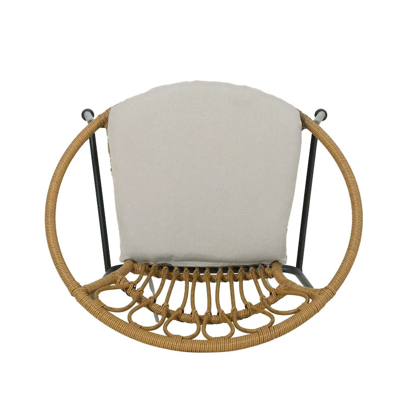Banya Outdoor Faux Wicker Chairs (Set of 2) by Christopher Knight Home