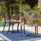 Austin Outdoor 5-piece Cast Aluminum Square Dining Set by Christopher Knight Home