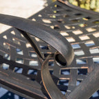 Austin Outdoor 5-piece Cast Aluminum Square Dining Set by Christopher Knight Home