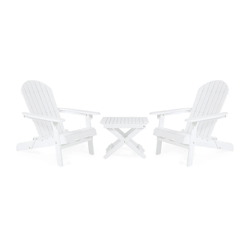 Malibu Outdoor 3-piece Acacia Wood Chat Set by Christopher Knight Home