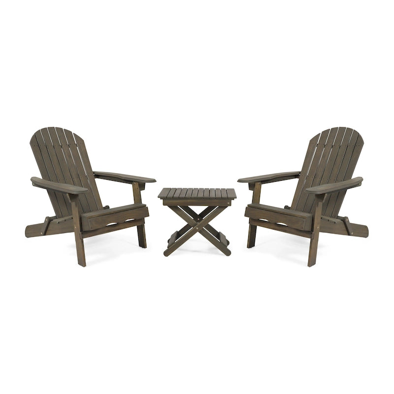 Malibu Outdoor 3-piece Acacia Wood Chat Set by Christopher Knight Home
