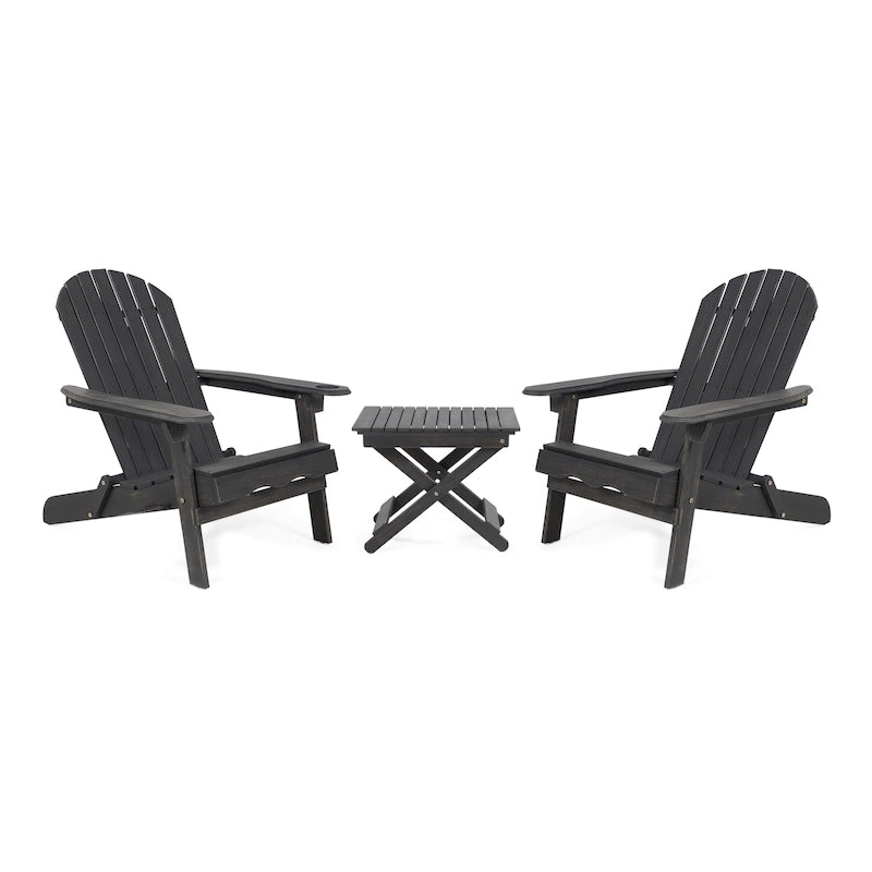Malibu Outdoor 3-piece Acacia Wood Chat Set by Christopher Knight Home