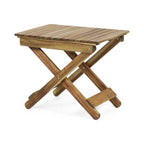 Malibu Outdoor 3-piece Acacia Wood Chat Set by Christopher Knight Home